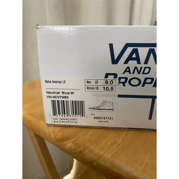 Vans Vault Native American XL Nautical Blue m9 w10.5 - Picture 2 of 14